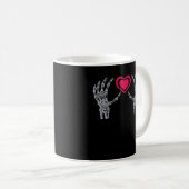 Mug Skeleton Mains Coeur mignon (Devant droit)