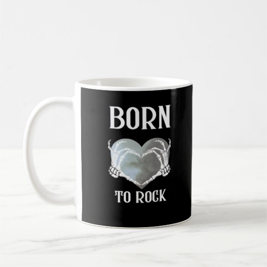 Mug Skeleton Mains Grey Heart Graphic Pour Classique (Gauche)