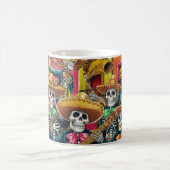 Mug Skeleton Mariachi Band Día de Los muertos (Centre)