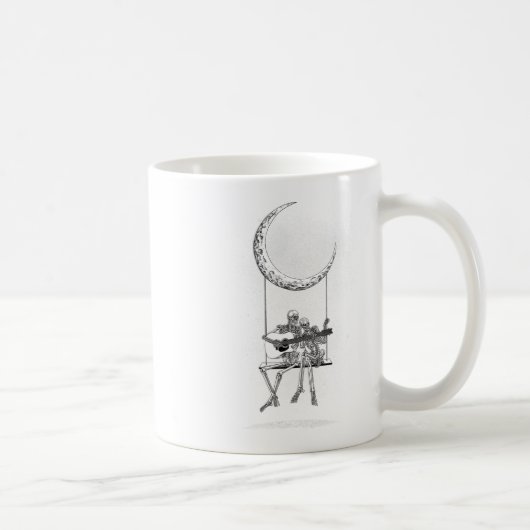 Mug Skeleton Moon Band Tee - shirts - Rock And Roll Co (Droite)