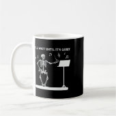 Mug Skeleton Music Enseignant J'attendrai jusqu'à son (Gauche)