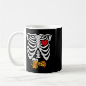 Mug Skeleton Papa Halloween Grossesse Couples Costumes (Gauche)
