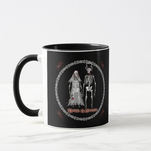 Mug Skeleton personnalisé Mariage (Gauche)