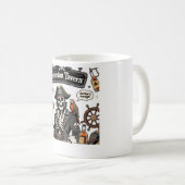 Mug Skeleton Pirate Captain Vintage Comic (Devant droit)