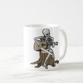 Mug Skeleton Playing Guitar Halloween Acoustic Boys Gr (Devant droit)