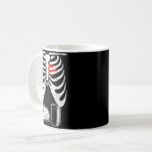 Mug Skeleton Pregnancy Taco Beer Xray Halloween Soon D (Devant gauche)