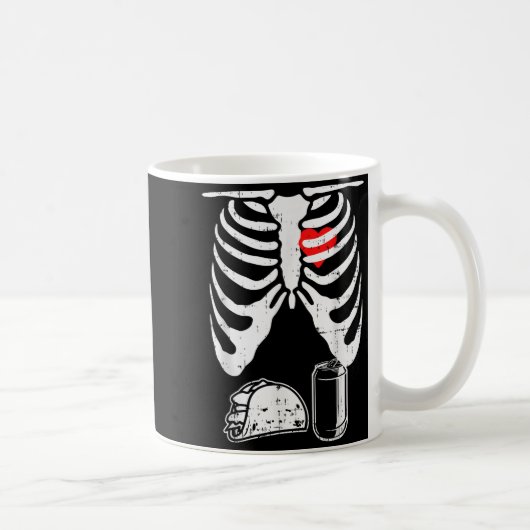 Mug Skeleton Pregnancy Taco Beer Xray Halloween Soon D (Droite)
