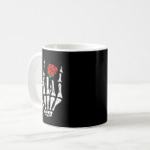 Mug Skeleton Rock Band Punk Rocker Valentines Day Men  (Devant gauche)