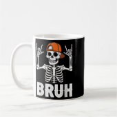 Mug Skeleton Rock Sur Bruh Halloween Pour Hommes Garço (Gauche)