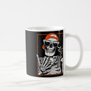 Mug Skeleton Rocker Halloween Costume Musique Cool