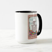 Mug Skeleton Tarot Card The Overthinker Funny Tarot (Devant droit)