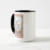 Mug Skeleton Tarot Card The Overthinker Funny Tarot (Devant gauche)