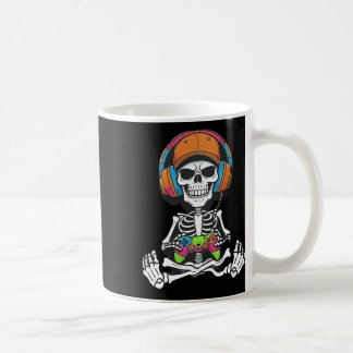 Mug Skeleton Video Game Halloween Gaming Gamer Boys Me