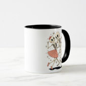 Mug Skeletons de danse d'Halloween, Skeleton rétro (Devant droit)