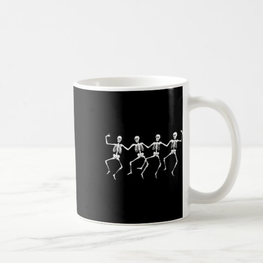Mug Skeletons de danse - Éffrayant Funny Halloween Par (Droite)