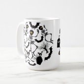 Mug Skeletons d'Halloween Macabre Dance (Devant gauche)