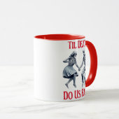 Mug Skeletons Waltzing Jusqu'à la mort Do Us Part (Devant droit)