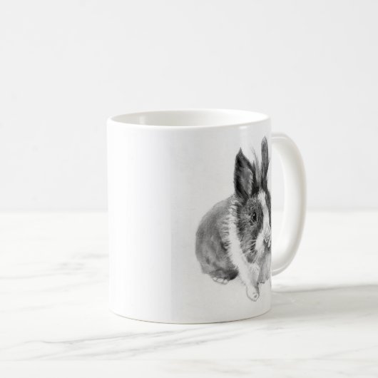 Mug "Sketch bunny: charming hand-drawn rabbit (Devant droit)