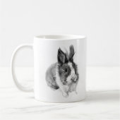 Mug "Sketch bunny: charming hand-drawn rabbit (Gauche)