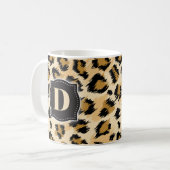 Mug Sketchy Classic Leopard Motif avec Monogramme pers (Devant gauche)