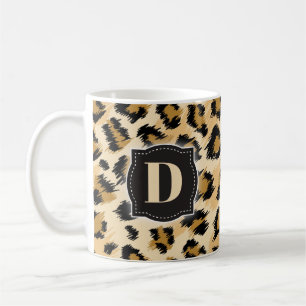 Mug Sketchy Classic Leopard Motif avec Monogramme pers