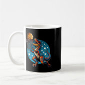 Mug Sketll Player T-rex Dinosaur  (Gauche)