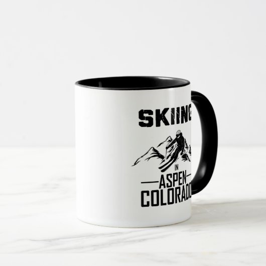 Mug Ski à Aspen Colorado (Devant droit)