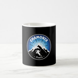 Mug Ski À Chamonix France Bleu