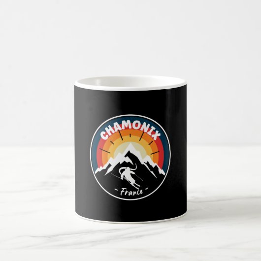 Mug Ski À Chamonix France Vintage (Centre)