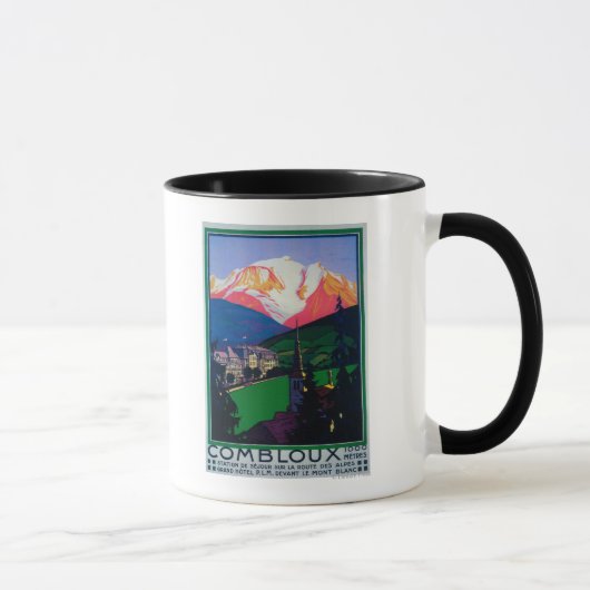 Mug Ski à l'affiche promotionnelle de Combloux (Droite)