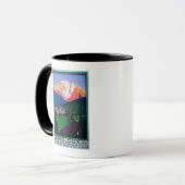 Mug Ski à l'affiche promotionnelle de Combloux (Devant gauche)