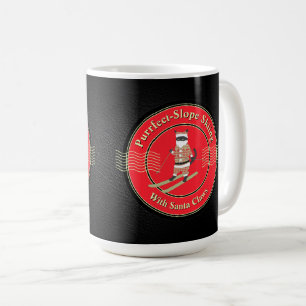 Mug Ski à pente douce avec des lois Père Noël