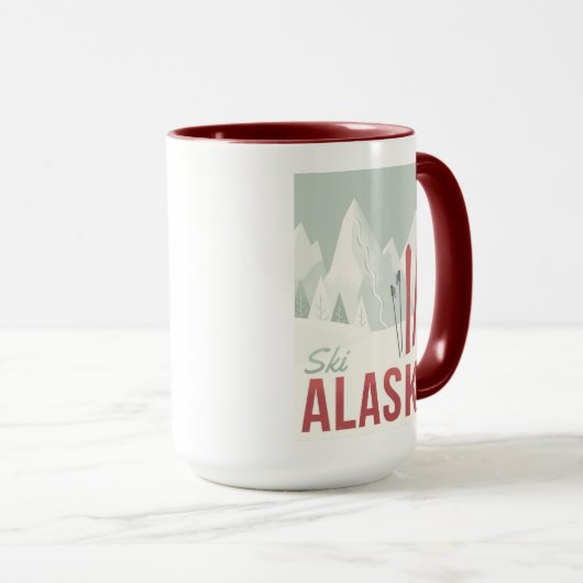 Mug Ski Alaska (Devant droit)