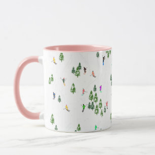 Mug Ski alpin d'hiver Ski Ski Ski Motif