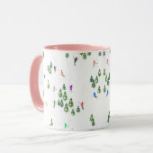 Mug Ski alpin d'hiver Ski Ski Ski Motif (Devant gauche)