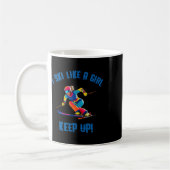 Mug Ski Alpin - Je Ski Comme Une Fille (Gauche)