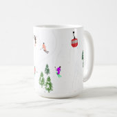 Mug Ski alpin | Ski de vacances hiver (Devant droit)