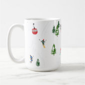 Mug Ski alpin | Ski de vacances hiver (Gauche)