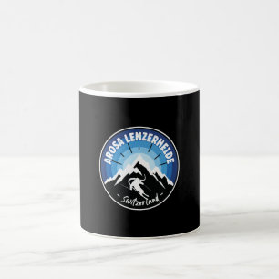 Mug Ski Arosa Lenzerheide Suisse bleu