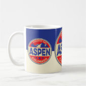 Mug Ski Aspen Bleu et Rouge (Gauche)