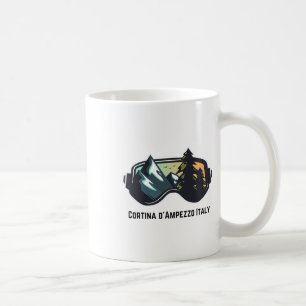Mug Ski Cortina D'ampezzo Italie Ski De Montagne T Hom