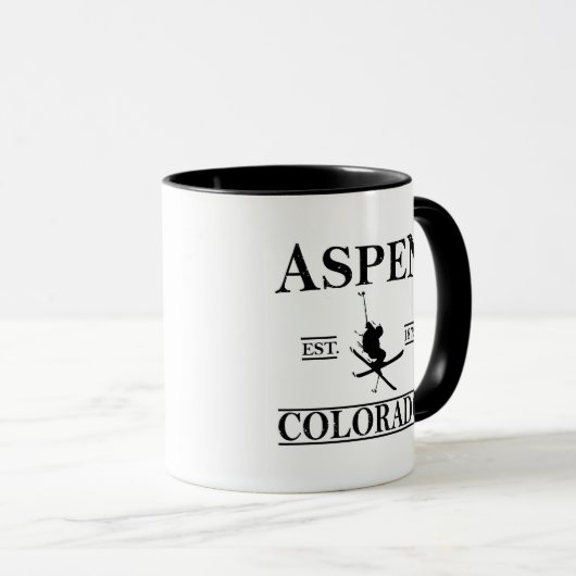 Mug Ski d'Aspen Colorado (Devant droit)