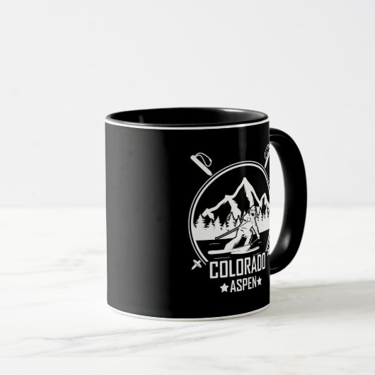 Mug Ski d'Aspen Colorado (Devant droit)