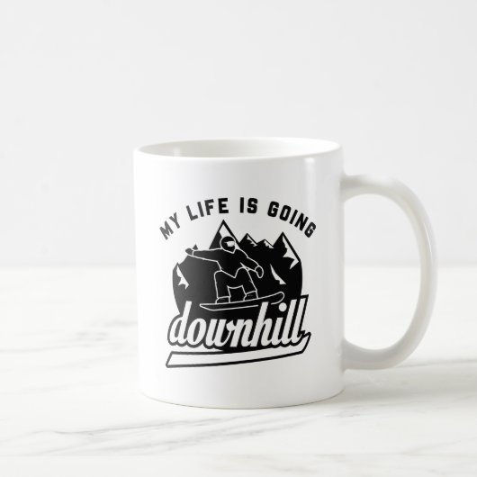 Mug Ski de descente (Droite)