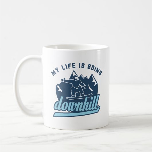 Mug Ski de descente (Gauche)