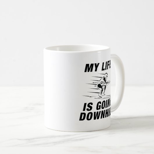 Mug Ski de descente (Devant droit)