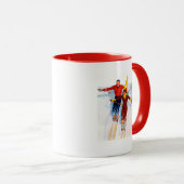 Mug Ski de descente en couple (Devant droit)