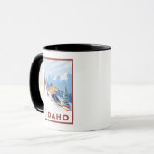 Mug Ski De Neige En Aval - Idaho (Devant gauche)