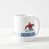 Mug Ski de neige humoristique (Devant droit)