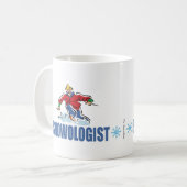 Mug Ski de neige humoristique (Devant gauche)